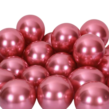 Baloane Latex Culori Metalizate - Set 50 Baloane Latex Chrome Metallic 25cm
