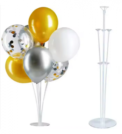Baloane si Accesorii - Stand transparent pentru 7 baloane - 70cm