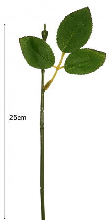 Frunze, Petale si Ramuri - Tija floristica/Tulpina cu frunze, 25cm - Set 10 buc