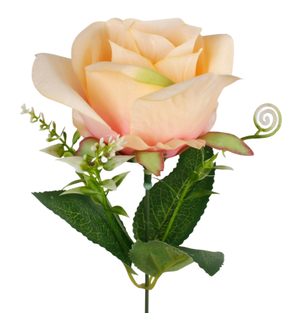 Trandafir - Trandafir artificial din matase, la Fir, L 40cm