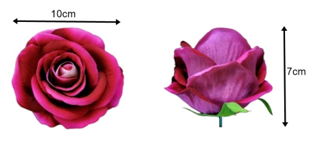 Trandafir din catifea, Cap ⌀ 10cm [1]