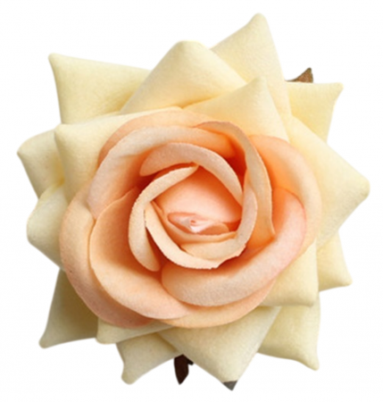 Capete Flori Artificiale - Trandafir din catifea, Cap ⌀ 8cm