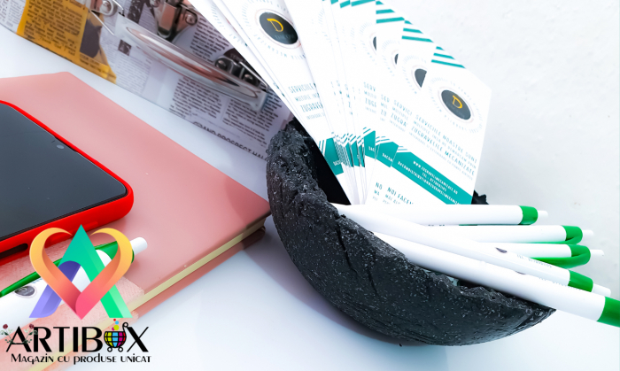 Bomboniera Stone - nuanta negru cu efect de piatra [8]