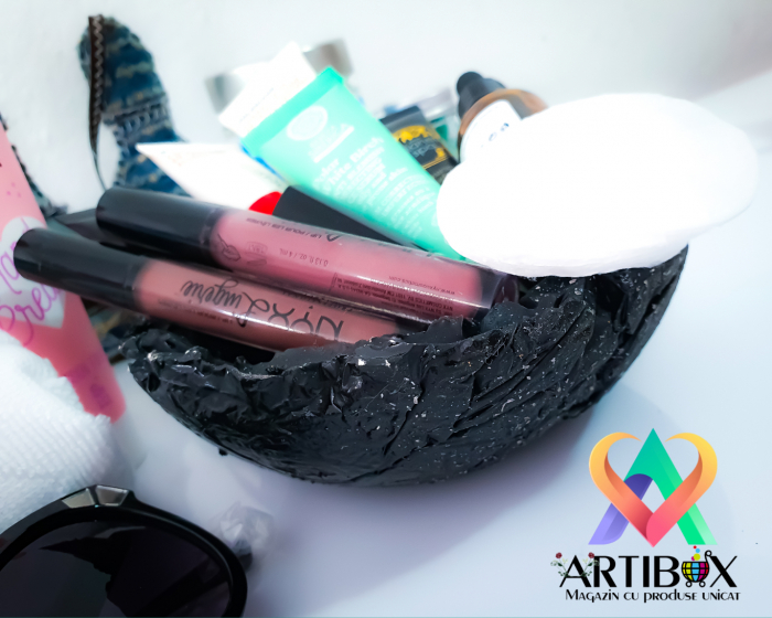 Bomboniera Stone - nuanta negru cu efect de piatra [10]