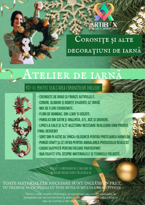 ATELIER CREATIV DE IARNA - Coronite si alte decoratiuni de iarna [1]