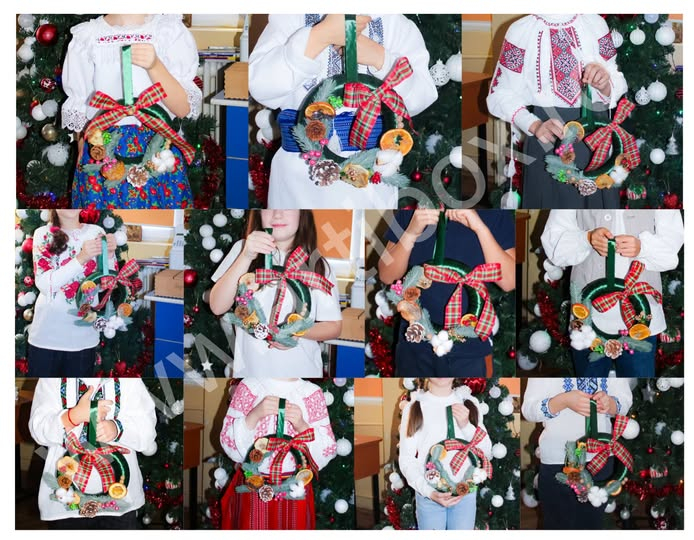 ATELIER CREATIV DE IARNA - Coronita din nuiele cu Craciunita [2]