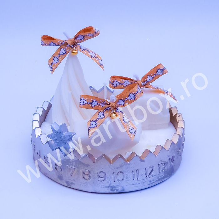 Calendar Advent - Lumanari decorative, model antichizat [7]