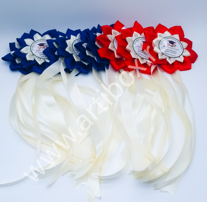 Cocarde personalizate pentru absolvire - Model Floare [3]