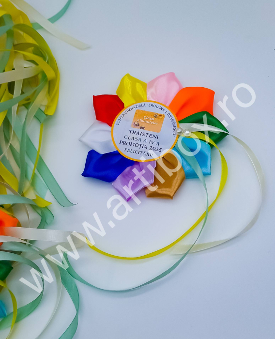Cocarde personalizate pentru festivitate cresa/gradinita - Model Multicolor [9]