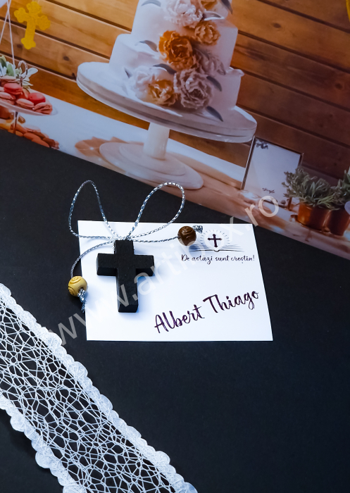 Cruciulita marturie din lemn pentru botez [2]