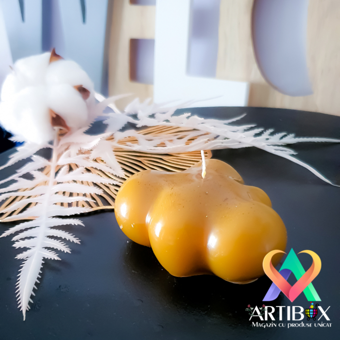 Norisor - Lumanare decorativa din ceara naturala de albine, turnata manual [2]