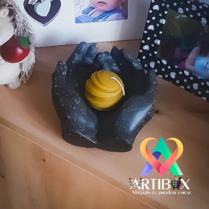 Engros - Decoratiune din ipsos glazurat - Bol Hands [5]