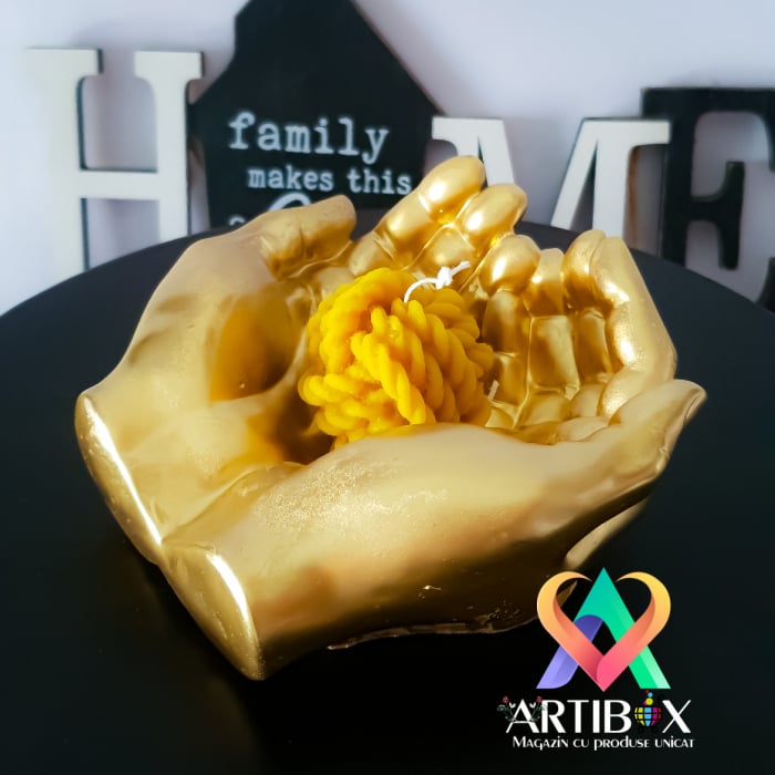 Engros - Decoratiune din ipsos glazurat - Bol Hands [7]