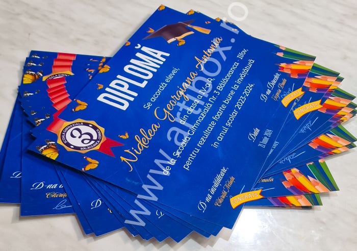 Diploma absolvire - personalizata cu text și poza pentru gradinita/scoala [5]