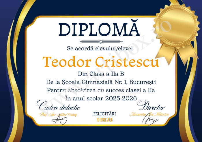 Diploma personalizabila cu semnatura digitala [2]