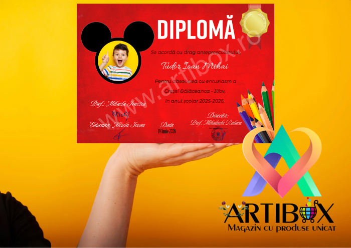 Diploma personalizata pentru cresa, gradinita, scoala [2]