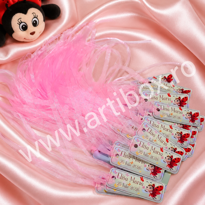 Etichete marturii personalizate - Model Buburuza [2]