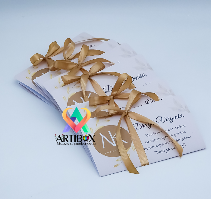 Felicitare cu funda din satin si text personalizat [3]