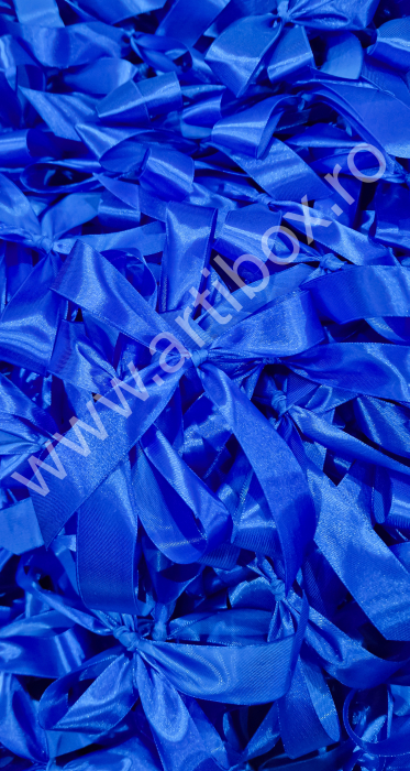 Fundite decorative albastru regal cu panglica lunga de 1m [2]