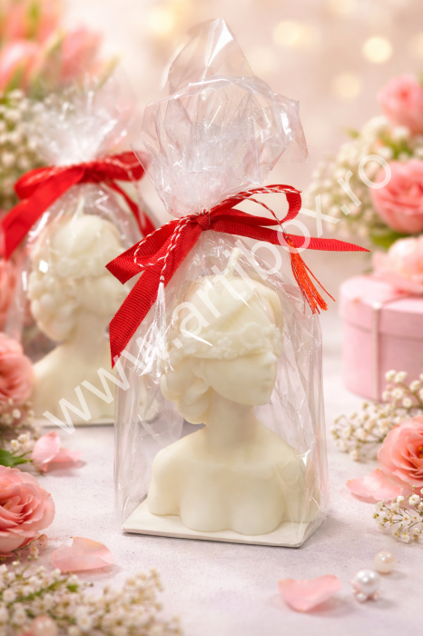 Lumanare parfumata din ceara naturala de soia - Bust feminin Muzza [2]