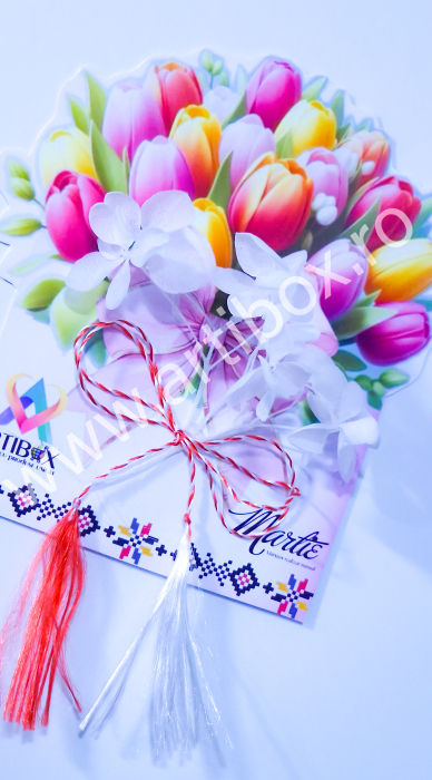 Martisoare magnetice cu hortensie criogenata, personalizate pentru companii  [4]