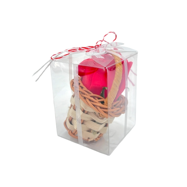 Martisor in cosulet - Floare din sapun si alte accesorii [8]