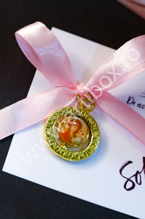 Marturie pentru botez - medalion rotativ [6]