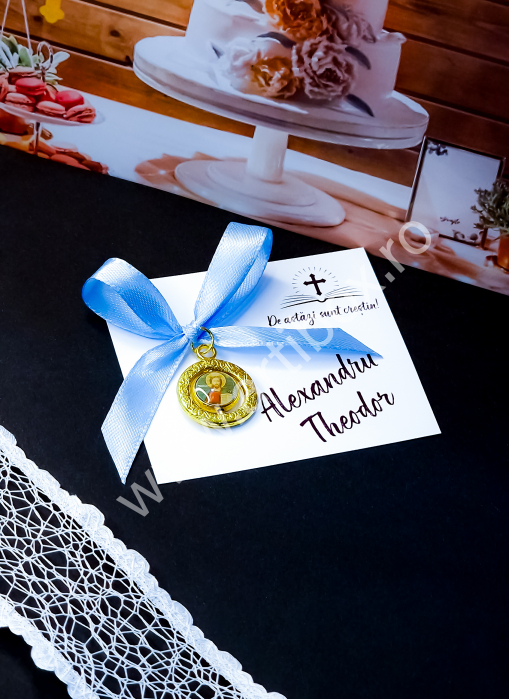 Marturie pentru botez - medalion rotativ [2]