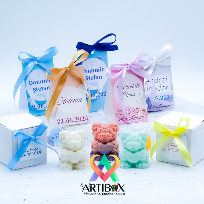 Marturii din sapun - Ursuleti colorati si parfumati [5]