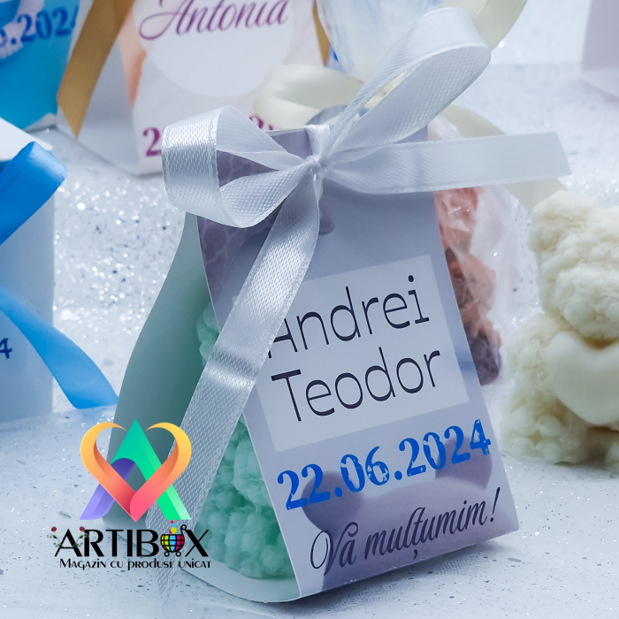 Marturii din sapun - Ursuleti colorati si parfumati [3]