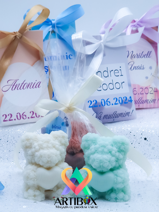 Marturii din sapun - Ursuleti colorati si parfumati [6]