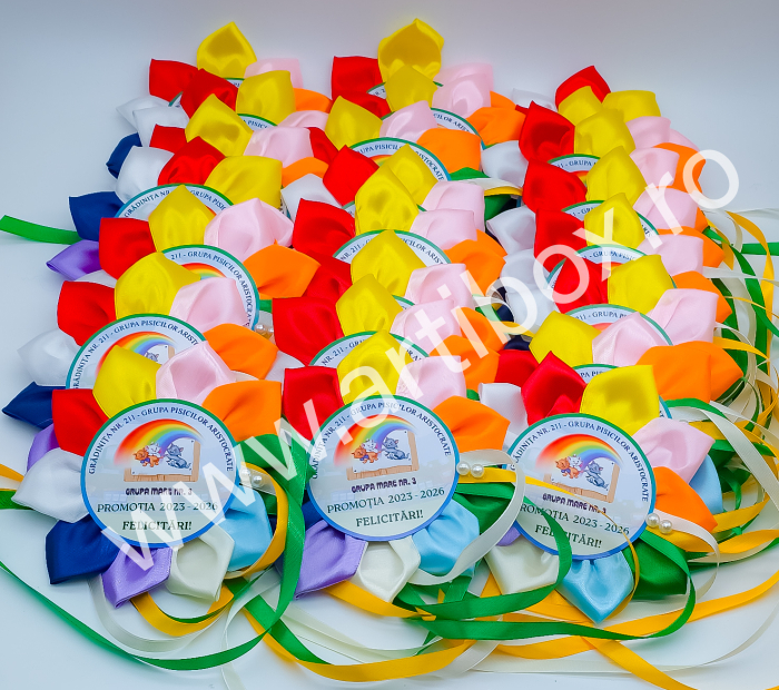 Cocarde personalizate pentru absolvire - Model Multicolor [15]