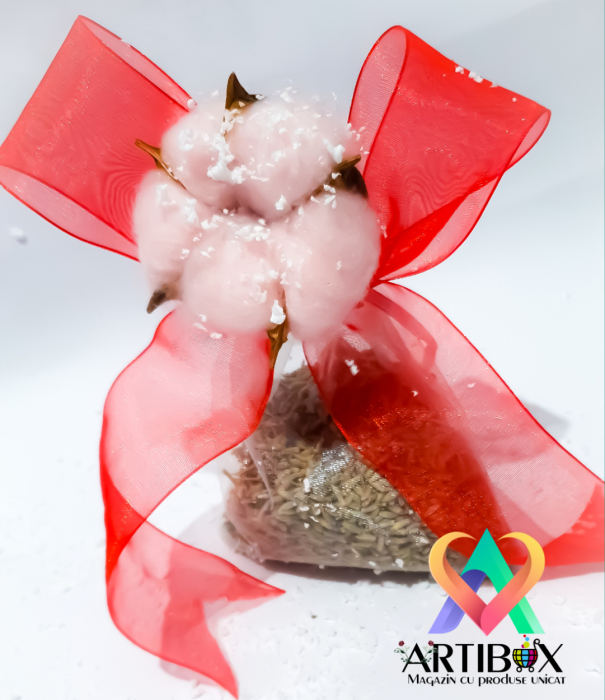 Saculeti cu lavanda parfumanta - Model cu bilute ninse [2]