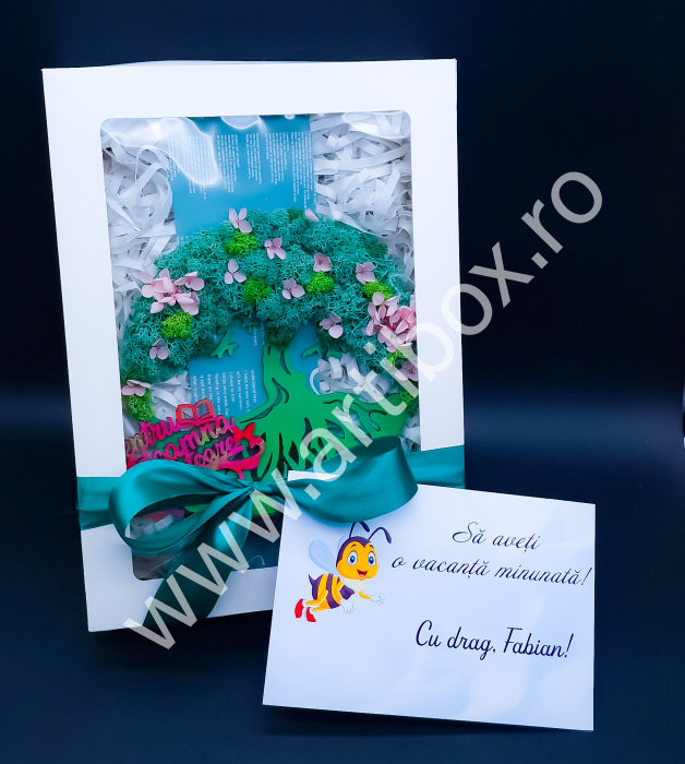 Copacul vietii cu suport, licheni naturali stabilizati si hortensii criogenate [2]