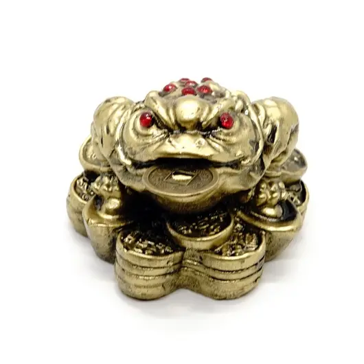 Statueta Feng Shui - broasca raioasa din rasina 6,7cm [2]