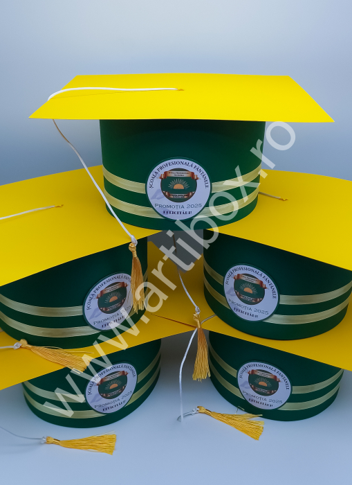 Tocă pentru festivitatea de absolvire - Model Multicolor [4]
