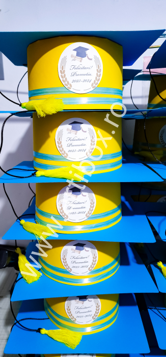 Tocă pentru festivitatea de absolvire - Model Multicolor [7]