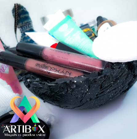 Bomboniera Stone - nuanta negru cu efect de piatra [4]