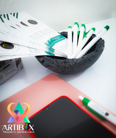 Bomboniera Stone - nuanta negru cu efect de piatra [8]