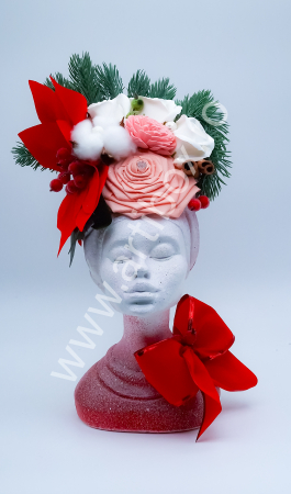 Aranjamente florale - Aranjament de Craciun - Printesa Africana Craciunita Red