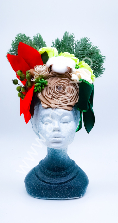 Aranjament de Craciun - Printesa Africana Craciunita Green [1]