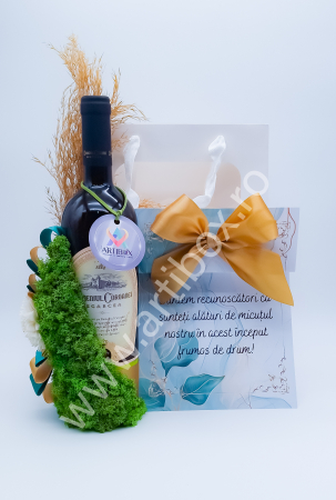 Aranjament pe sticla cu licheni naturali stabilizati [1]