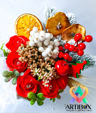 Aranjament tematica de sarbatoare in bol reutilizabil din ipsos [3]