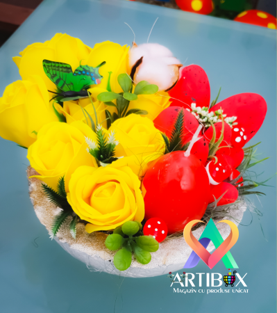 Aranjament tematica de Paste cu bol reutilizabil din ipsos [1]