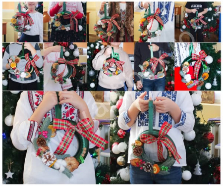 ATELIER CREATIV DE IARNA - Coronita din nuiele cu Craciunita [2]