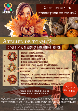 ATELIER CREATIV DE TOAMNA - Coronite si alte decoratiuni de toamna [0]