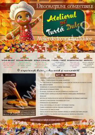 Ateliere creative si educationale - Atelier de decorat turta dulce - Decoratiuni comestibile de Toamna