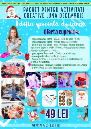 Artibox cu figurine ipsos - Ateliere creative si educationale pentru copii - Luna Decembrie