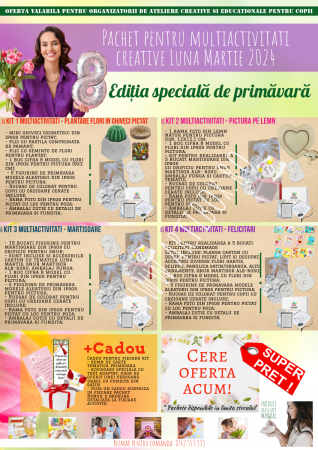 Artibox cu figurine ipsos - Ateliere creative si educationale pentru copii - Luna Martie