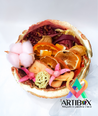 Bol cu Amestec parfumat Potpourri - mix de arome naturale fructate si plante uscate - RED [1]